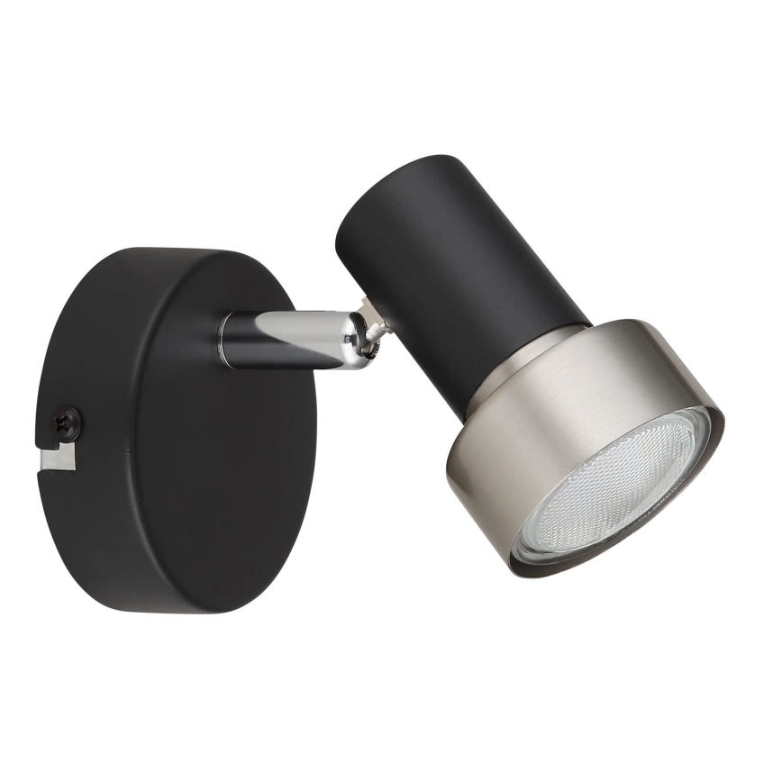 Globo - Kohtvalgusti seinale 1xGU10/25W/230V must/hõbedane