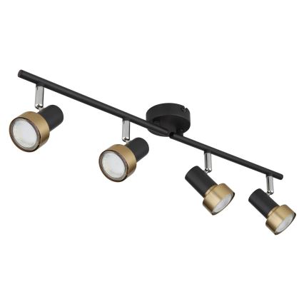 Globo - Kohtvalgusti  4xGU10/25W/230V must/kuldne