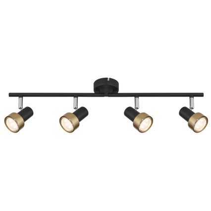 Globo - Kohtvalgusti  4xGU10/25W/230V must/kuldne