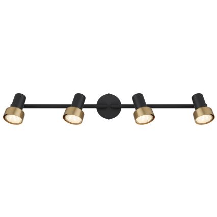Globo - Kohtvalgusti  4xGU10/25W/230V must/kuldne