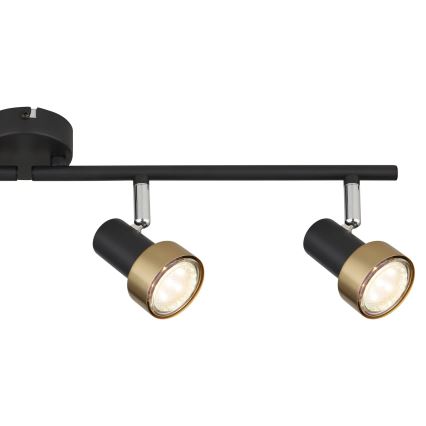 Globo - Kohtvalgusti  4xGU10/25W/230V must/kuldne