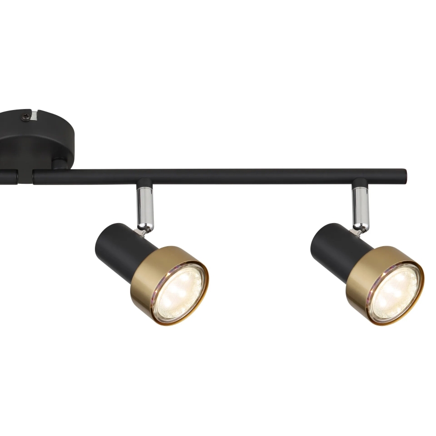 Globo - Kohtvalgusti  4xGU10/25W/230V must/kuldne