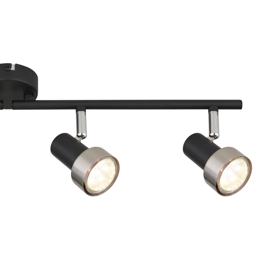 Globo - Kohtvalgusti  4xGU10/25W/230V must/hõbedane