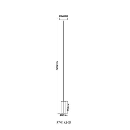 Globo - Lühter 1xGU10/25W/230V must