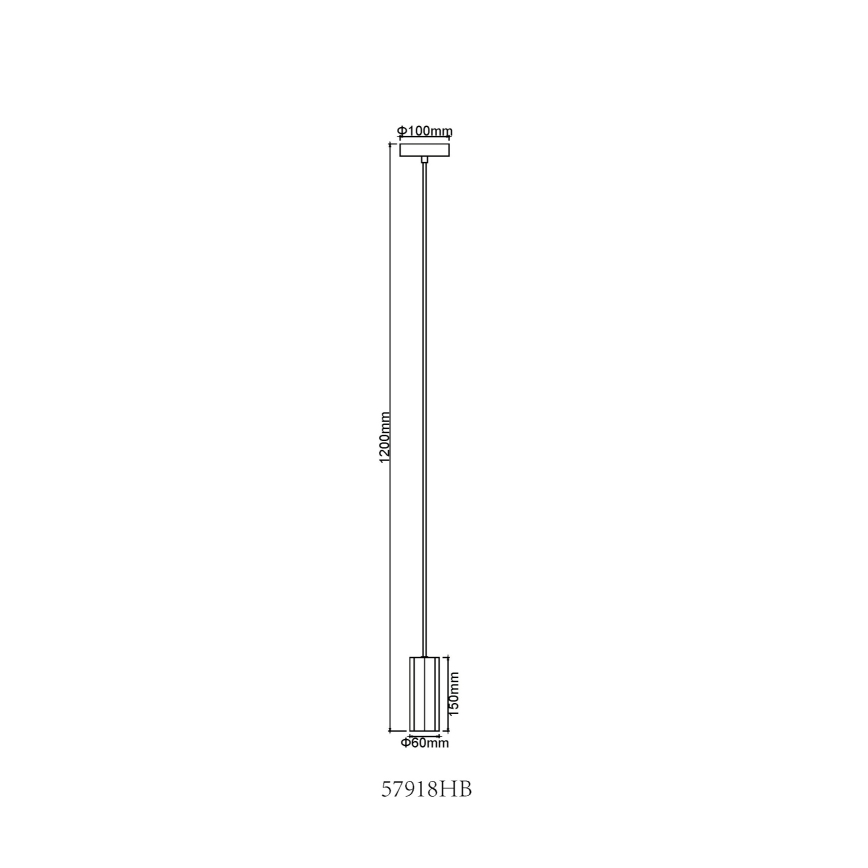 Globo - Lühter 1xGU10/25W/230V must