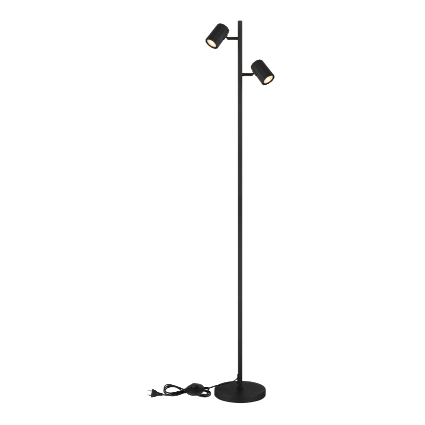 Globo - Põrandalamp 2xGU10/5W/230V must
