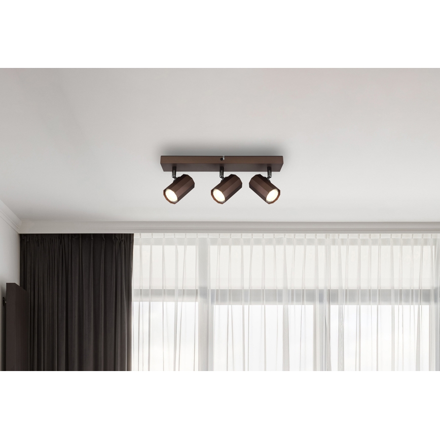 Globo - Kohtvalgusti 3xGU10/25W/230V pronks