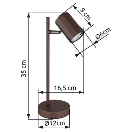 Globo - Laualamp 1xGU10/5W/230V pruun