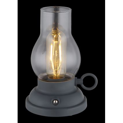 Globo - LED Hämardatav laetav puutetundlik laualamp LED/1W/3,7V 1200 mAh antratsiit