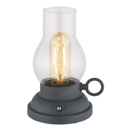 Globo - LED Hämardatav laetav puutetundlik laualamp LED/1W/3,7V 1200 mAh antratsiit