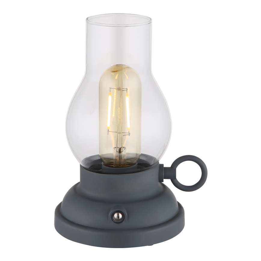 Globo - LED Hämardatav laetav puutetundlik laualamp LED/1W/3,7V 1200 mAh antratsiit