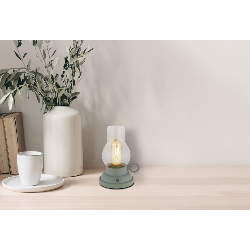 Globo - LED Hämardatav laetav puutetundlik laualamp LED/1W/3,7V 1200 mAh roheline