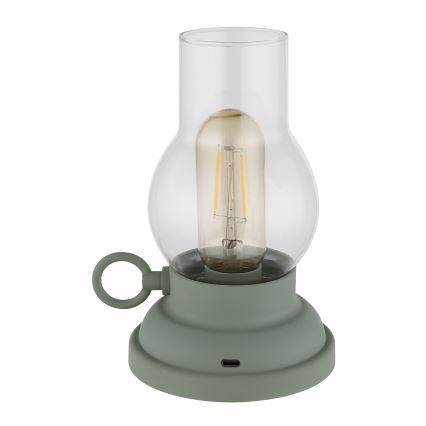 Globo - LED Hämardatav laetav puutetundlik laualamp LED/1W/3,7V 1200 mAh roheline