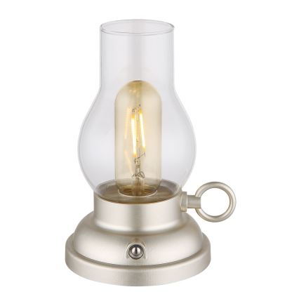 Globo - LED Hämardatav laetav puutetundlik laualamp LED/1W/3,7V 1200 mAh matt kroom