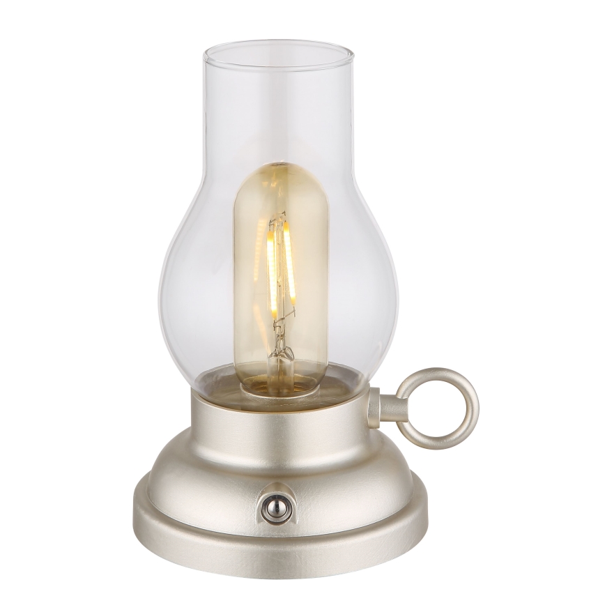 Globo - LED Hämardatav laetav puutetundlik laualamp LED/1W/3,7V 1200 mAh matt kroom