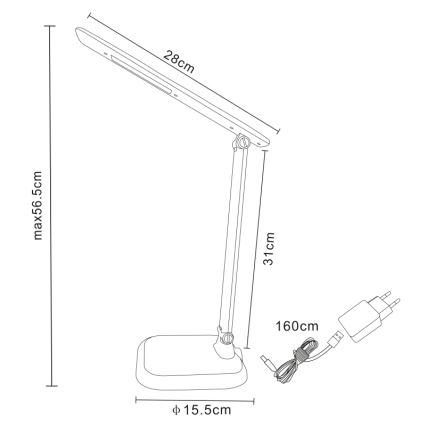 Globo - LED Hämardatav laualamp LED/7W/230V