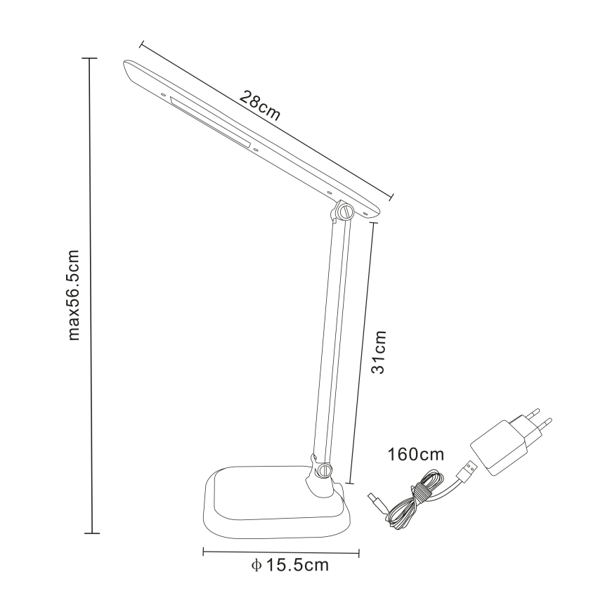 Globo - LED Hämardatav laualamp LED/7W/230V