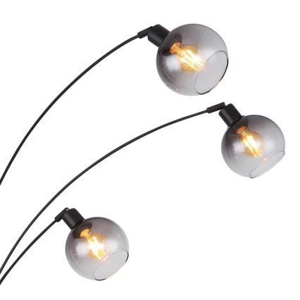 Globo - Põrandalamp 5xE27/40W/230V suitsune