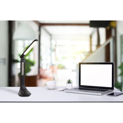 Globo - hämardatav laetav LED-laualamp ekraaniga LED/4W/230V 2200 mAh must