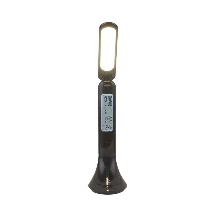 Globo - LED Hämardatav laetav laualamp ekraaniga LED/4W/230V 2200 mAh must