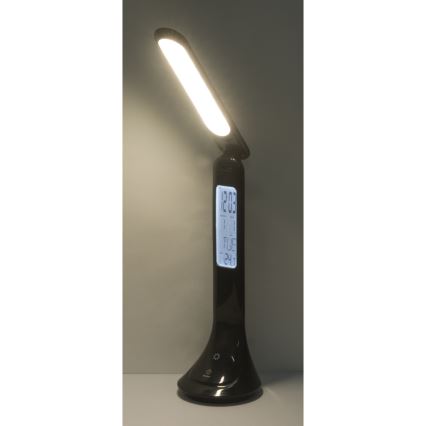 Globo - LED Hämardatav laetav laualamp ekraaniga LED/4W/230V 2200 mAh must