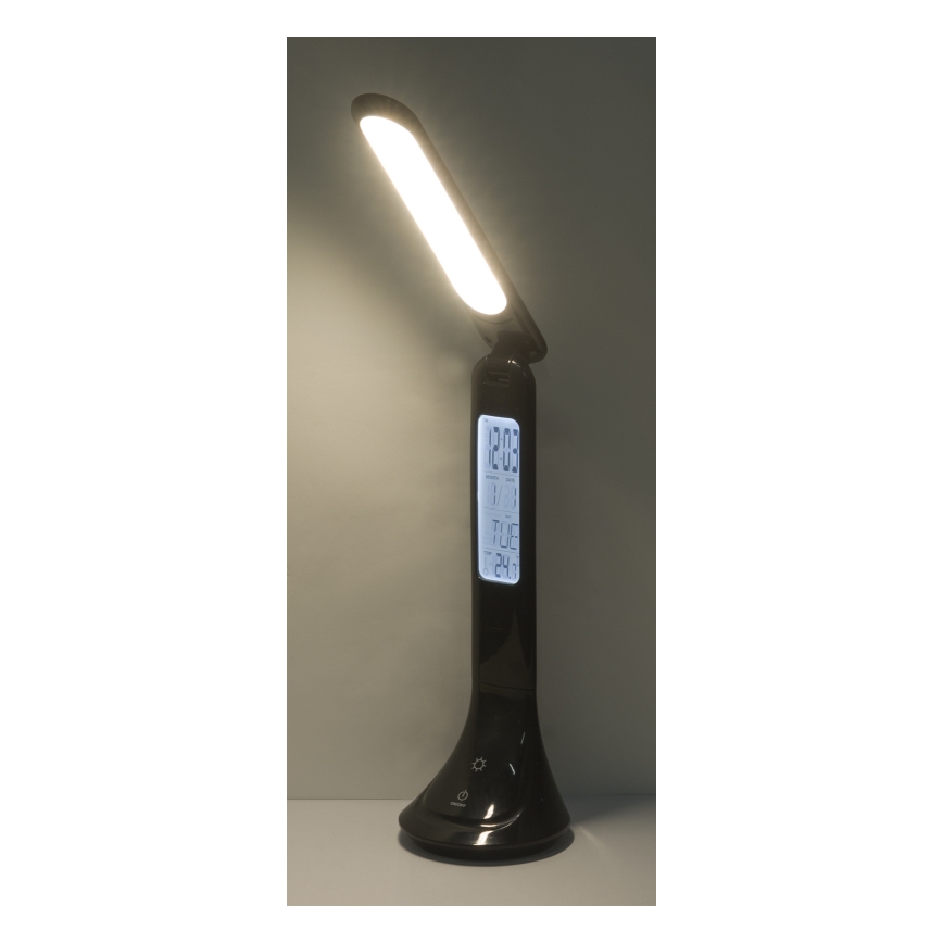 Globo - LED Hämardatav laetav laualamp ekraaniga LED/4W/230V 2200 mAh must