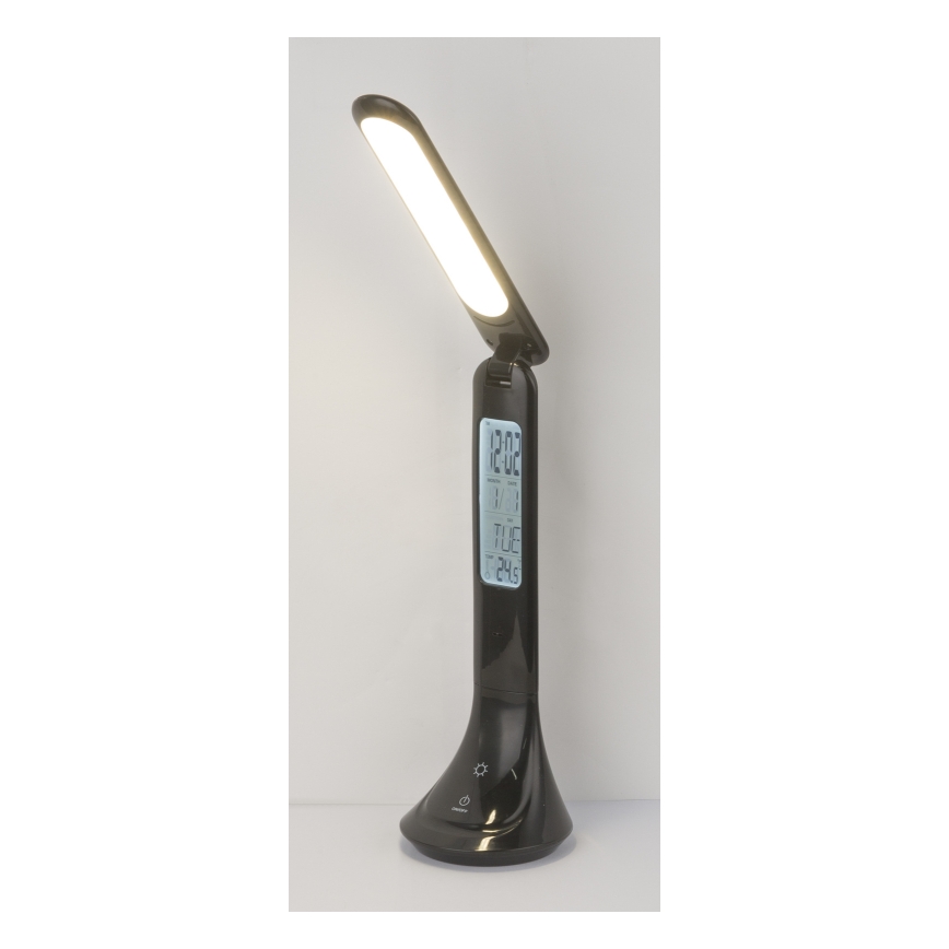 Globo - LED Hämardatav laetav laualamp ekraaniga LED/4W/230V 2200 mAh must