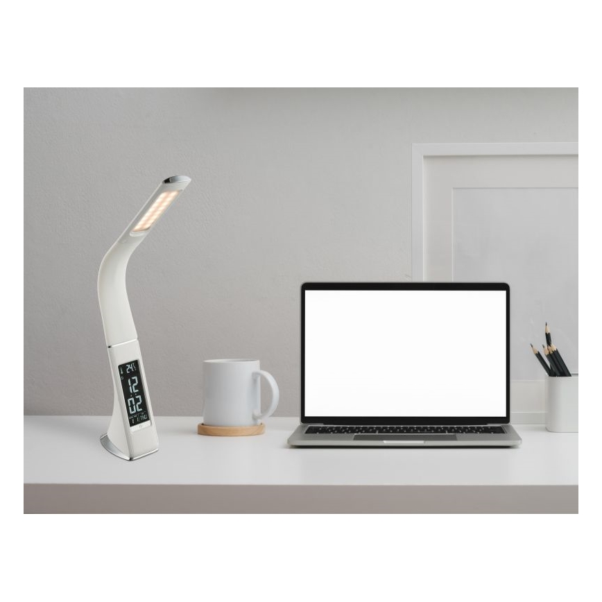 Globo - LED Hämardatav puutetundlik laualamp koos ekraan LED/6,5W/230V 3000/4500/5800K valge