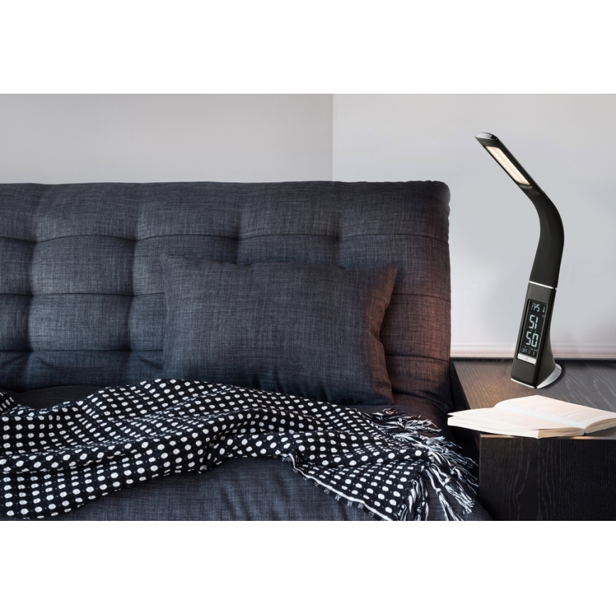 Globo - LED puutejuhtimisega hämardatav lauavalgusti ekraaniga LED/6,5W/230V 3000/4500/5800K must