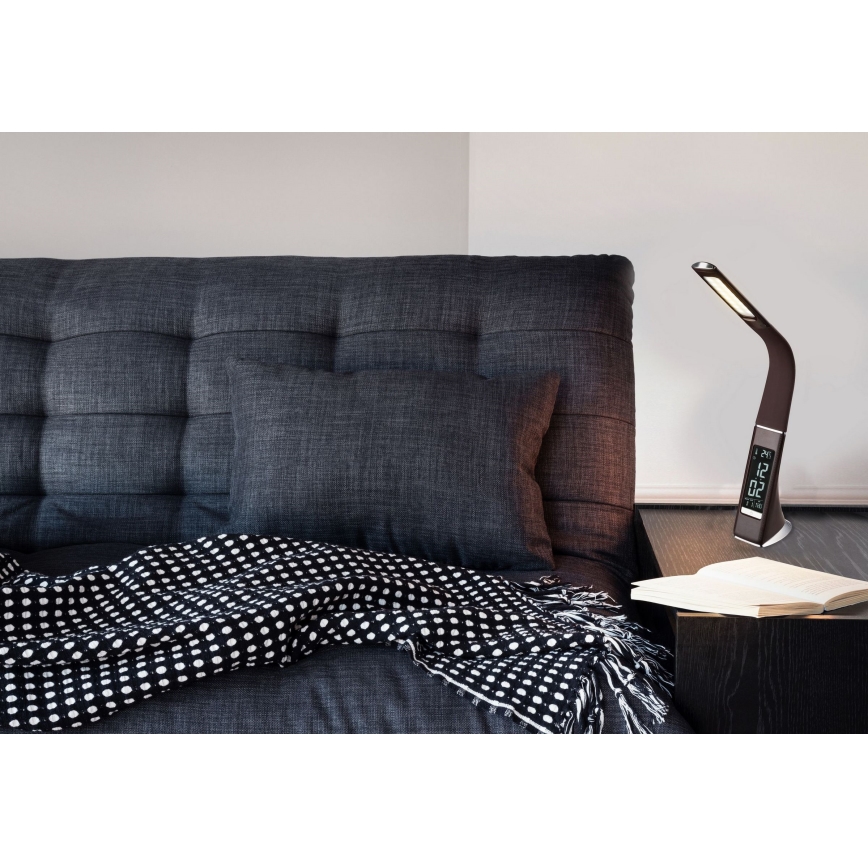 Globo - LED Hämardatav puutetundlik laualamp koos ekraan LED/6,5W/230V 3000/4500/5800K antratsiit
