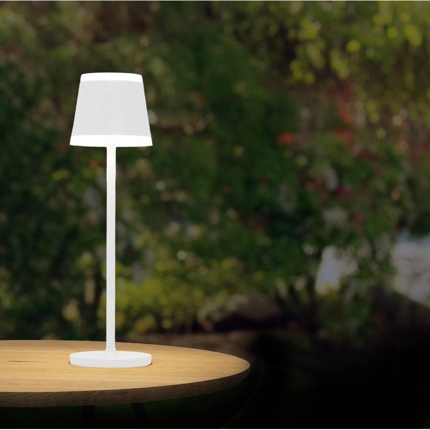Globo - LED Hämardatav laetav puutetundlik laualamp LED/4,6W/230V 1800 mAh USB IP54 valge