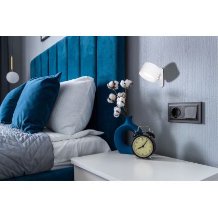 Globo - LED Hämardatav puutetundlik laualamp 4-ühes LED/4W/5V 3000/4000/5000K 1200 mAh valge