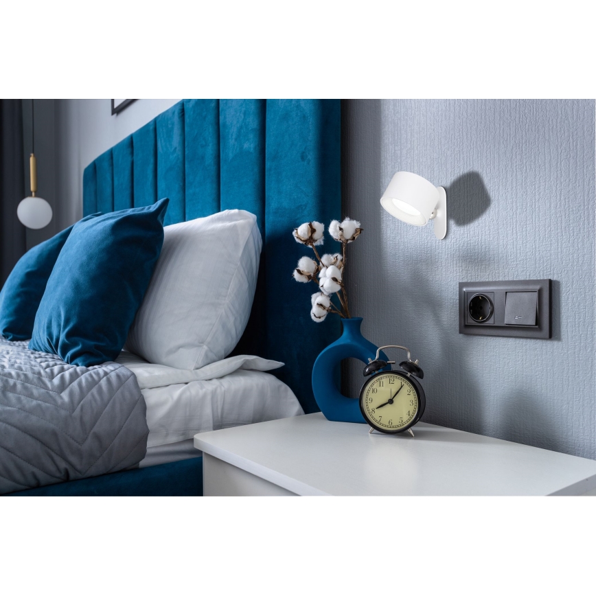 Globo - LED Hämardatav puutetundlik laualamp 4-ühes LED/4W/5V 3000/4000/5000K 1200 mAh valge