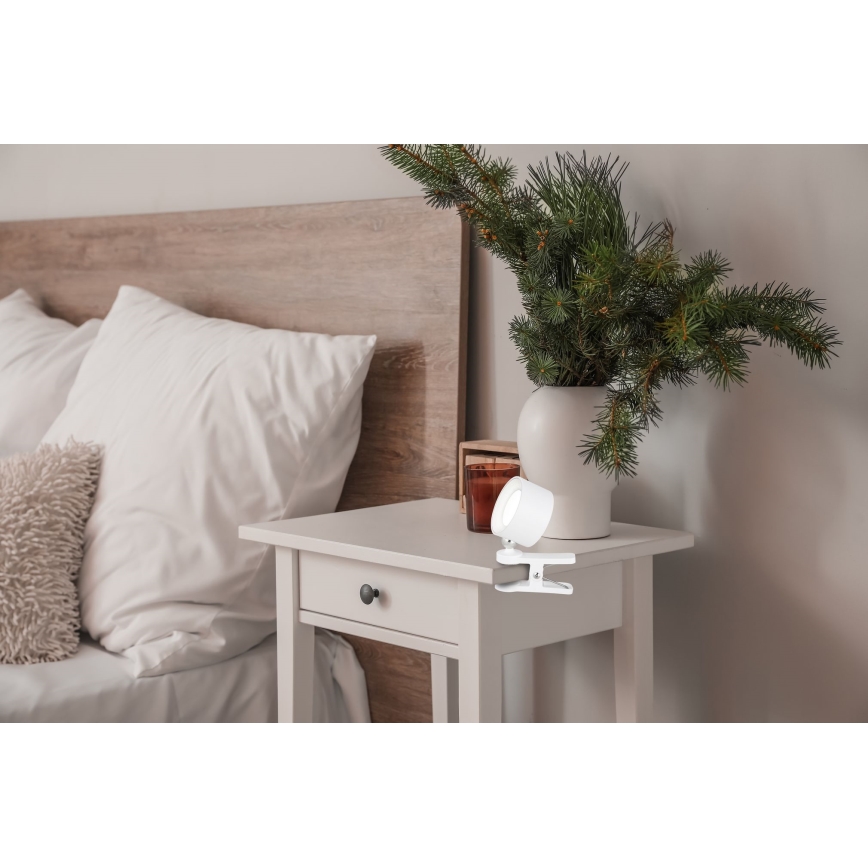 Globo - LED Hämardatav puutetundlik laualamp 4-ühes LED/4W/5V 3000/4000/5000K 1200 mAh valge