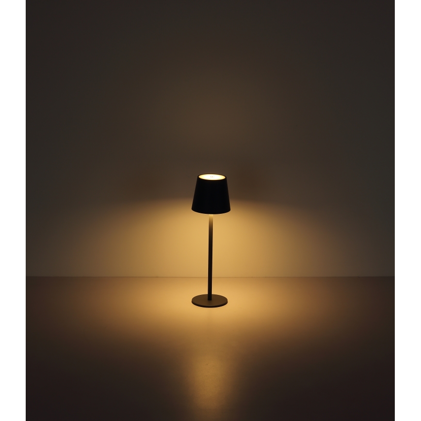 Globo - LED Hämardatav puutetundlik väli lamp LED/3W/3,7V IP44 1800mAh + USB must