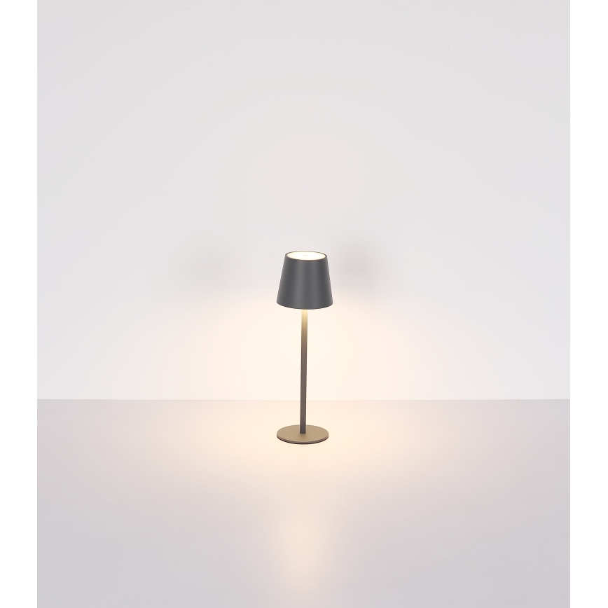 Globo - LED Hämardatav puutetundlik väli lamp LED/3W/3,7V IP44 1800mAh + USB must