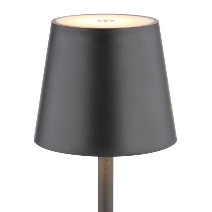 Globo - LED Hämardatav puutetundlik väli lamp LED/3W/3,7V IP44 1800mAh + USB must