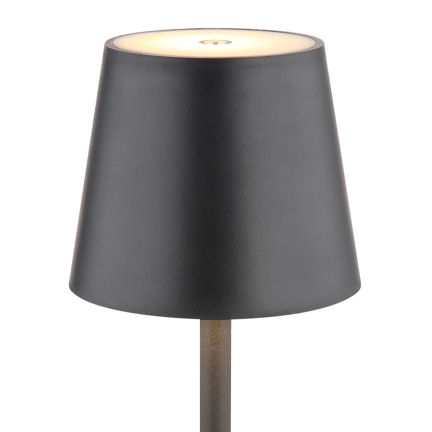 Globo - LED Hämardatav puutetundlik väli lamp LED/3W/3,7V IP44 1800mAh + USB must