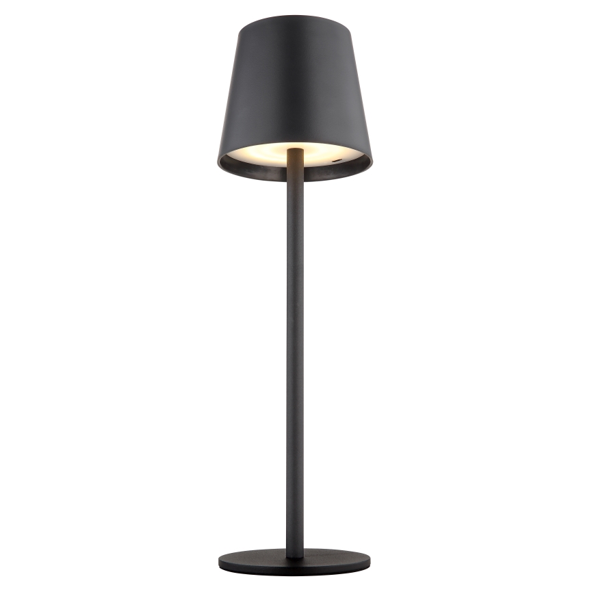 Globo - LED Hämardatav puutetundlik väli lamp LED/3W/3,7V IP44 1800mAh + USB must