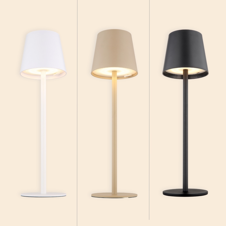 Globo - LED Hämardatav puutetundlik väli lamp LED/3W/3,7V IP44 1800mAh + USB must