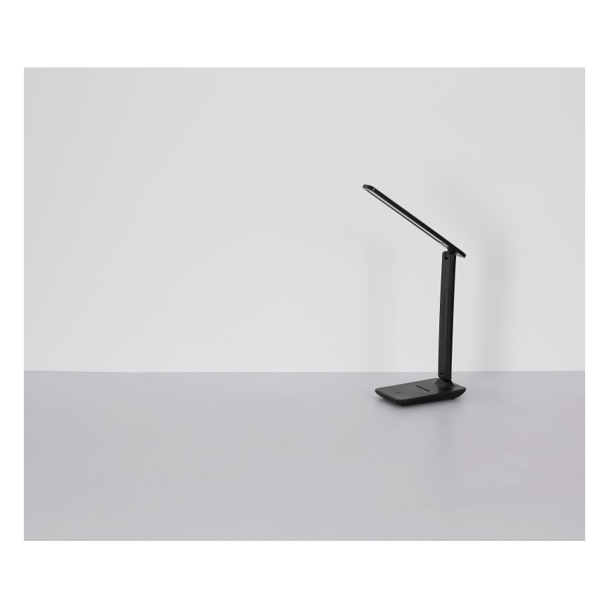 Globo - LED puutetundlik reguleeritav laualamp, laetav LED/5W/5V 2700/4000/6500K 1800 mAh must