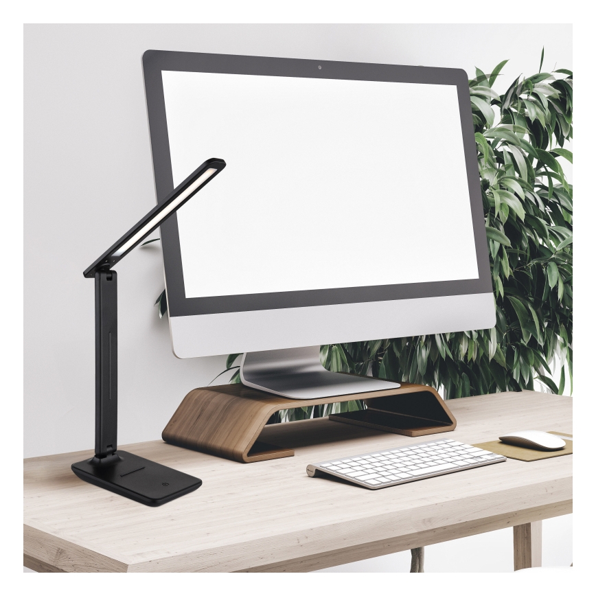 Globo - LED Puutetundlik hämardatav laetav laualamp LED/5W/5V 2700/4000/6500K 1800 mAh must