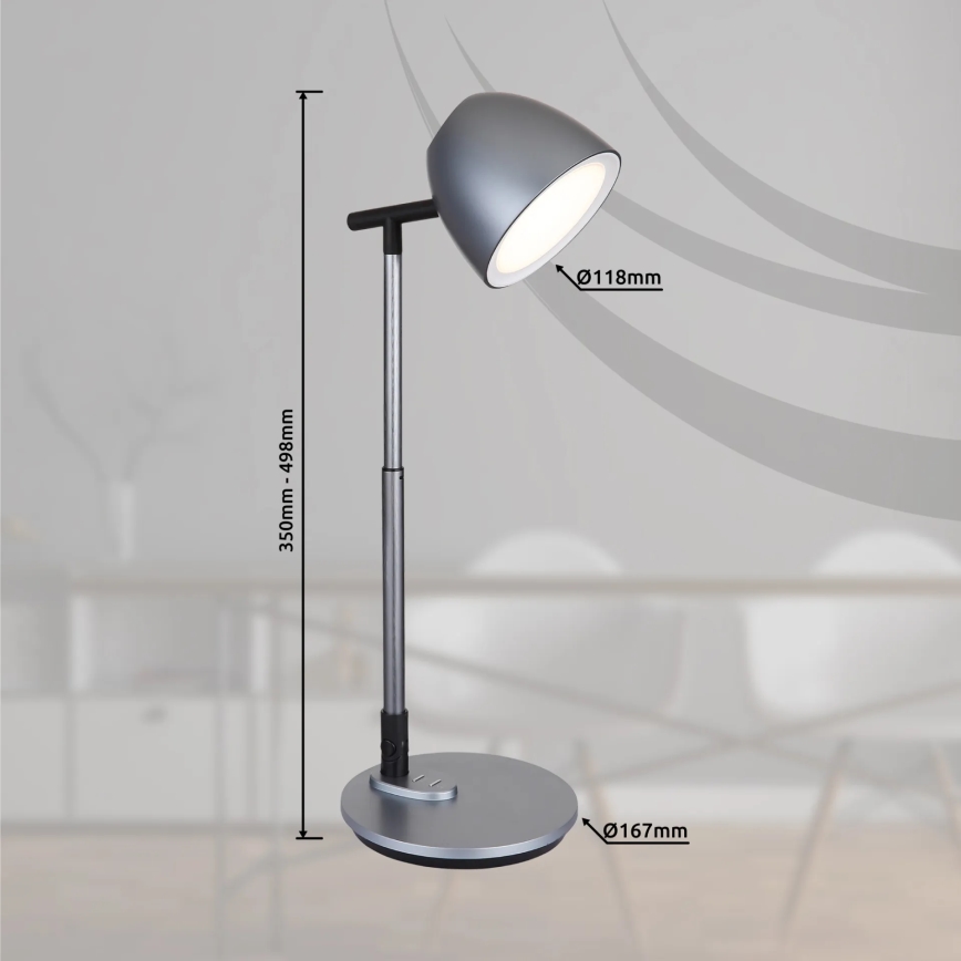 Globo - LED Hämardatav puutetundlik laualamp LED/7,5W/230V 3000K/4000K/6500K hall