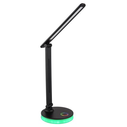 Globo - LED RGBW Hämardatav puutetundlik laualamp LED/5W/230V + LED/2W 2700K/4000K/6500K must