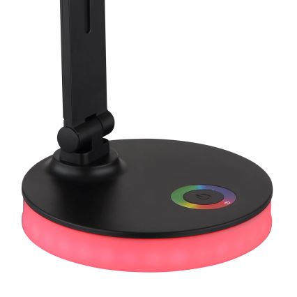 Globo - LED RGBW Hämardatav puutetundlik laualamp LED/5W/230V + LED/2W 2700K/4000K/6500K must