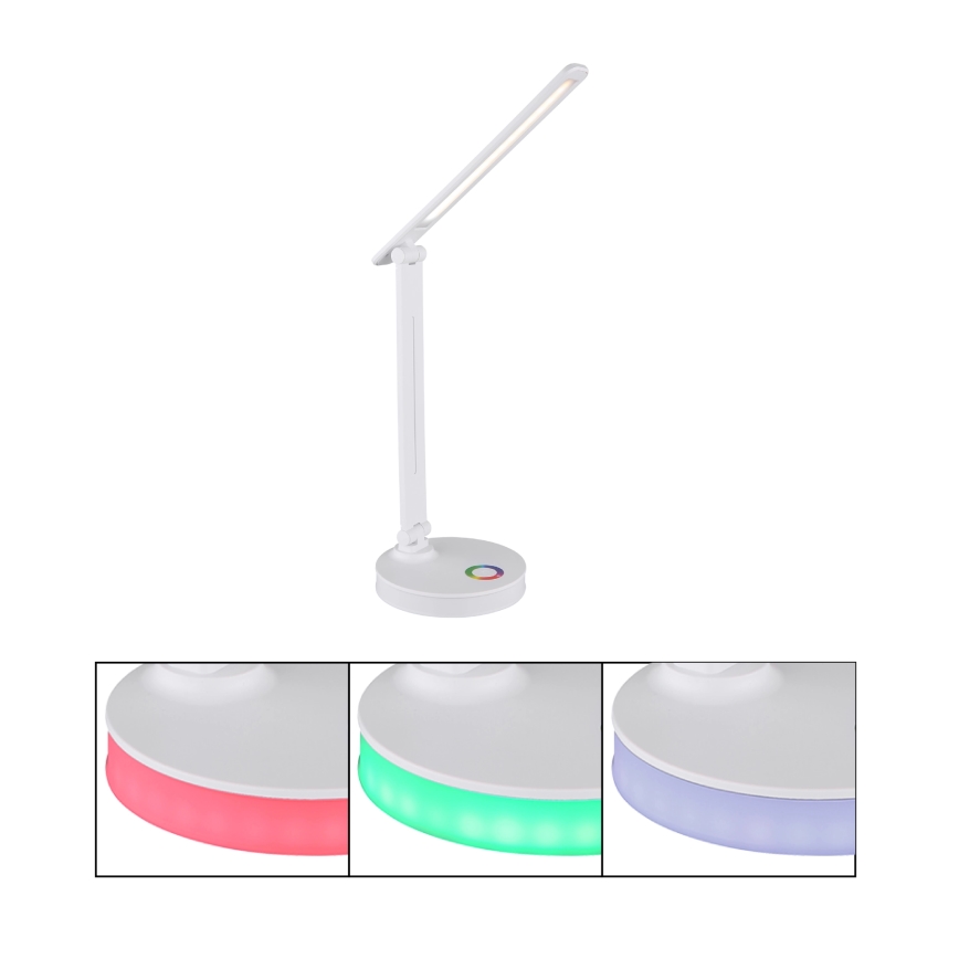 Globo - LED RGBW Hämardatav puutetundlik laualamp LED/5W/230V + LED/2W 2700K/4000K/6500K valge
