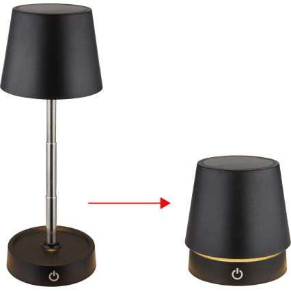 Globo - LED laetav, puutetundlik ja hämardatav laualamp LED/1,2W/5V 1200 mAh