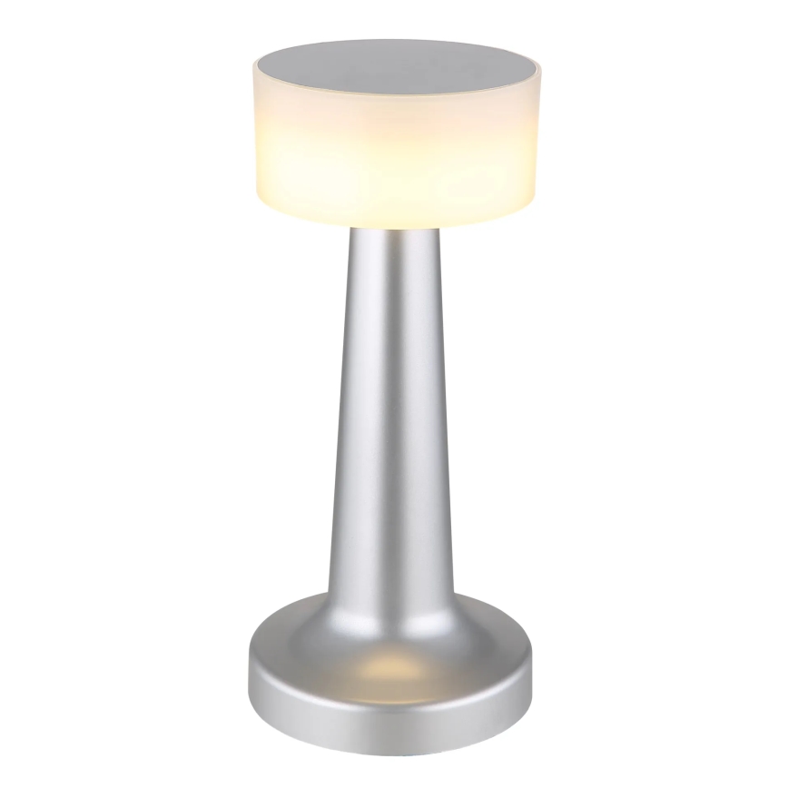 Globo - LED Hämardatav puutetundlik laualamp LED/1W/3,7V 2700K/4000K/6500K 800 mAh USB matt kroom