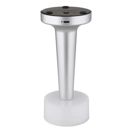 Globo - LED Hämardatav puutetundlik laualamp LED/1W/3,7V 2700K/4000K/6500K 800 mAh USB matt kroom