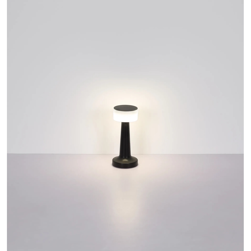 Globo - LED Hämardatav puutetundlik laualamp LED/1W/3,7V 2700K/4000K/6500K 800 mAh USB must